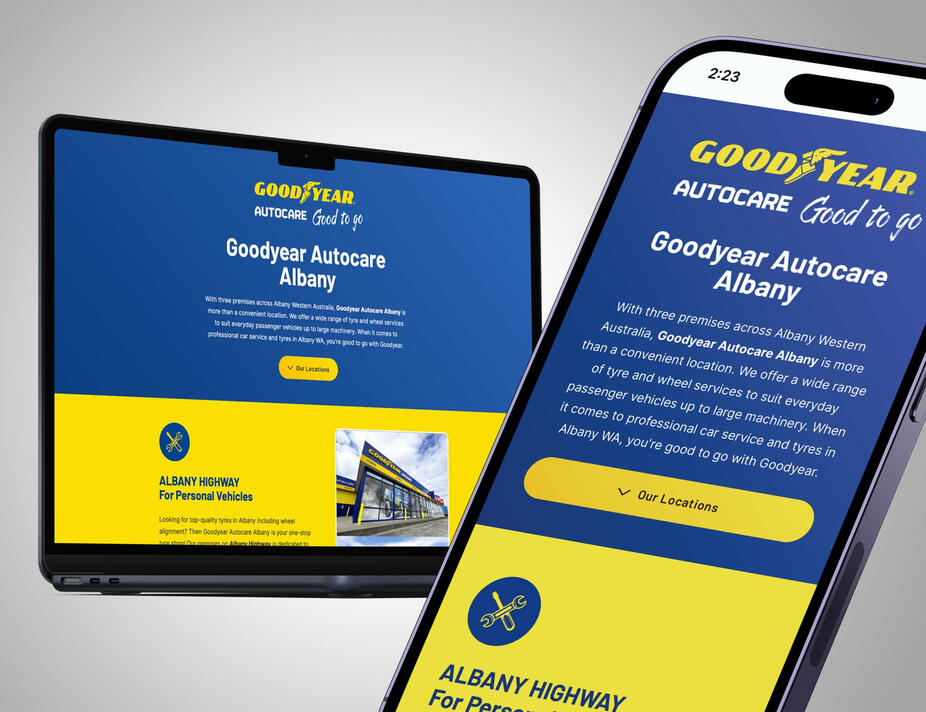Goodyear Autocare Albany - Website by Green Man Media